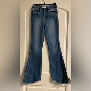 Nature Denim Wide Leg Modern-vintage Flared Jeans